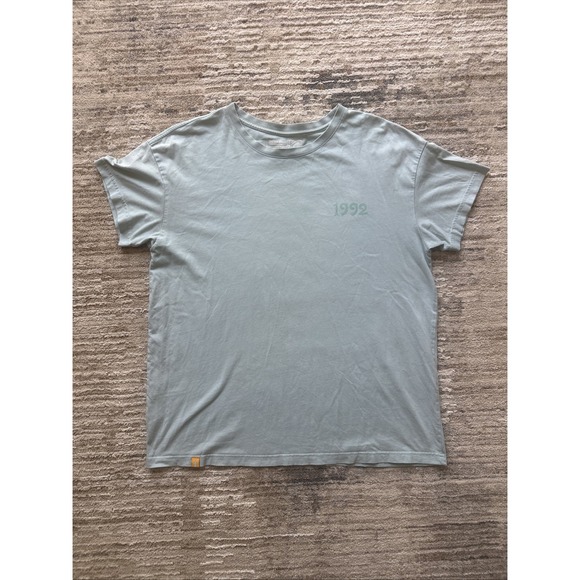 Dutch Bros Coffee Tops - Dutch Bros Coffee T-Shirt Women Light Blue Sz L Est 1992 Windmill Short Sleeve